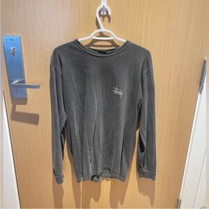 Stussy charcoal grey Long Sleeve Shirt